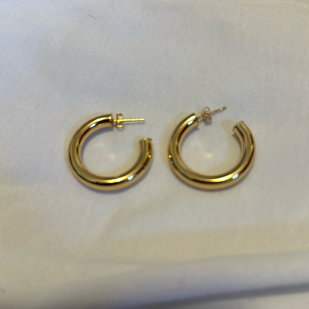 Gold Colored Hoop Earrings